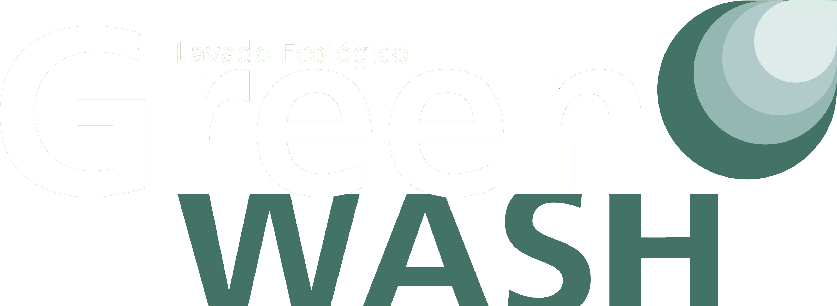 Logo Green Wash sobre fondo verde