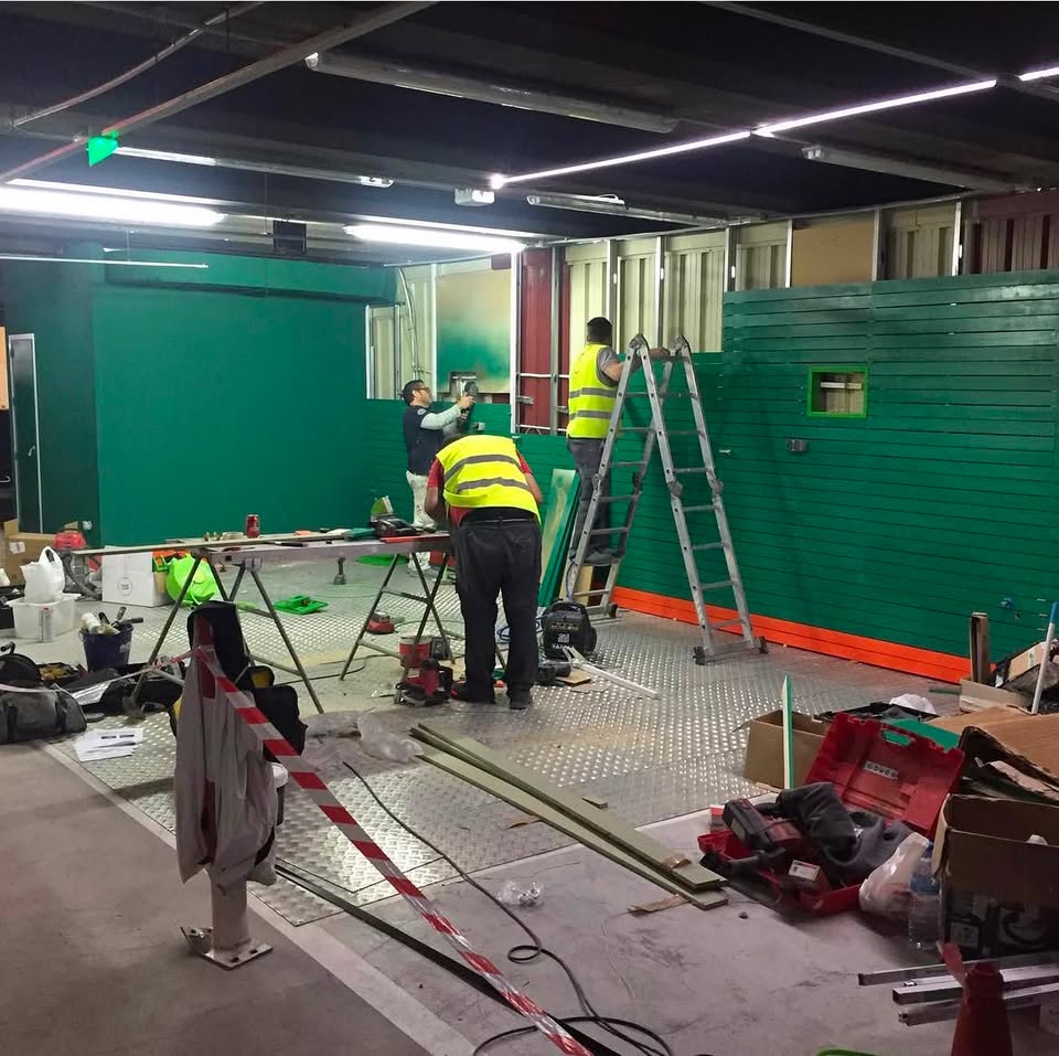 Montaje e instalación técnica del centro de lavado
